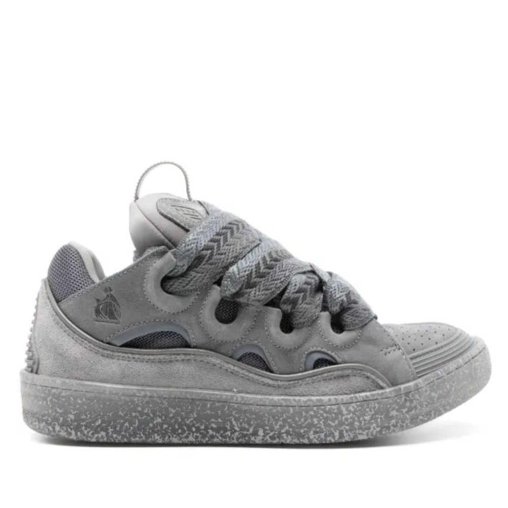 Lanvin Gray Curb Sneakers